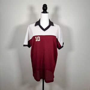 Vintage 80s Burgundy Sports Jersey